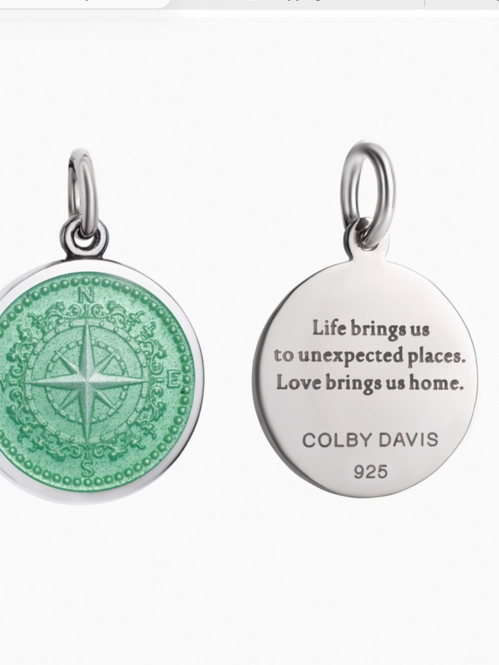 COMPASS ROSE PENDANT STERLING SILVER PENDANT ONLY 925